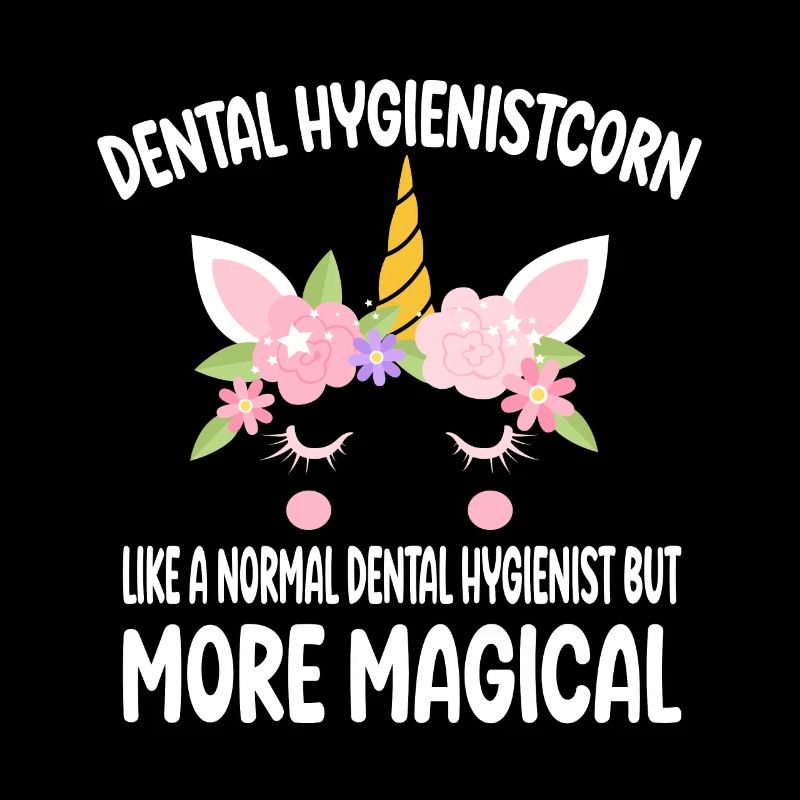 Licorne d’hygiéniste dentaire comme un Detatist normal