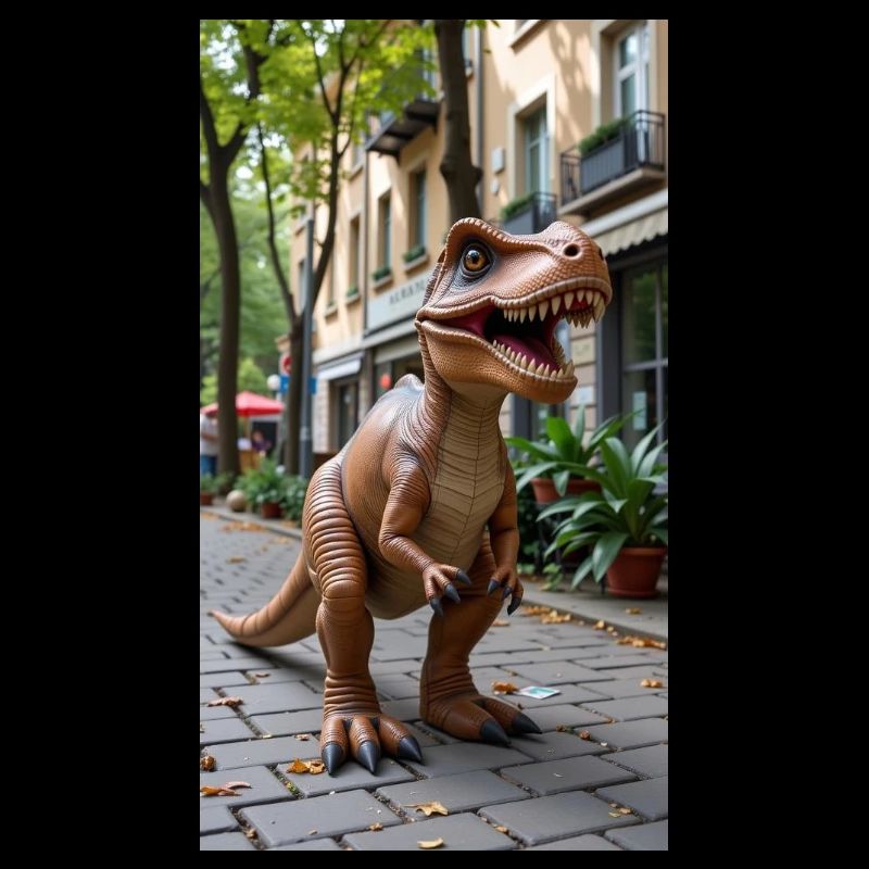 T-Rex in der Stadt
