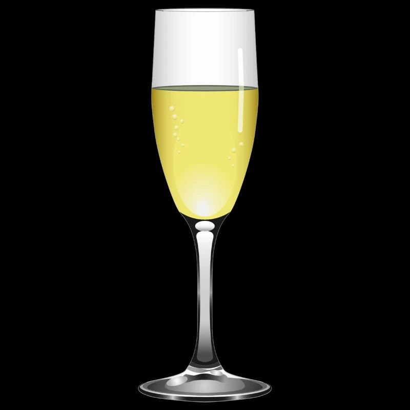 Glas mit Sekt