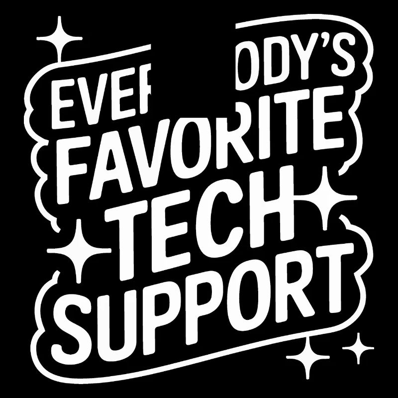 Technischer Support Computerfreak Nerd