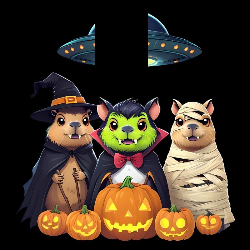 Halloween Capybara Hamster Geist Geschenkidee