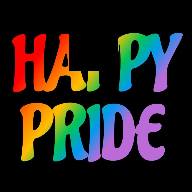 Happy Pride Regenbogen-Text