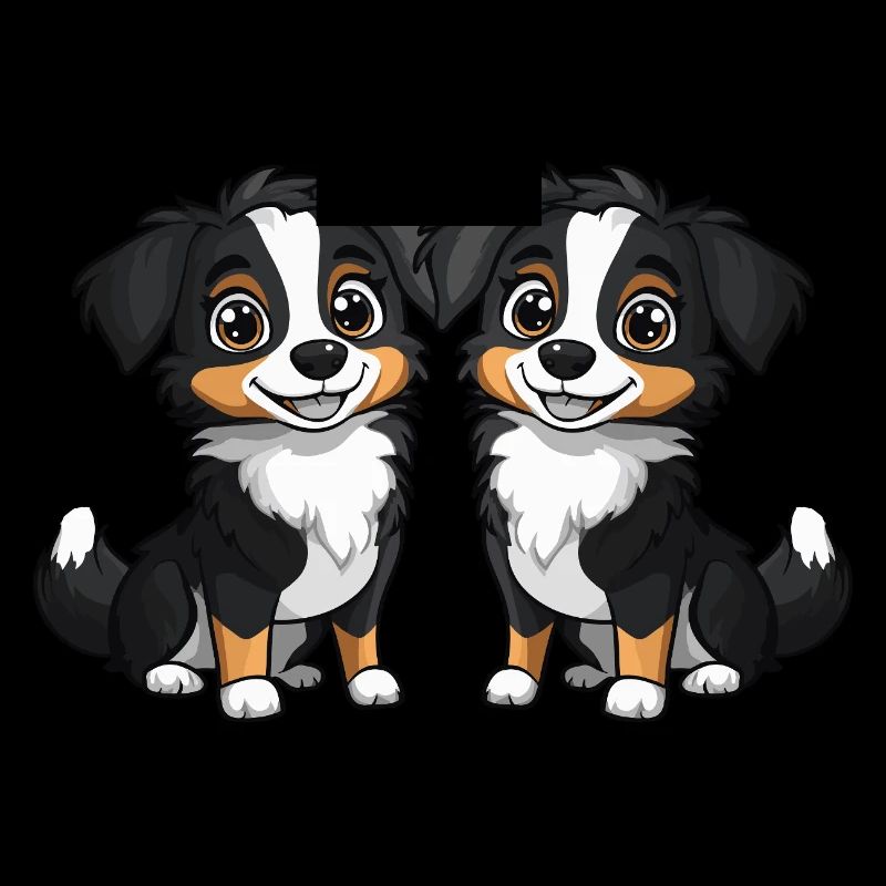 Australian Shepherd Hund Comic