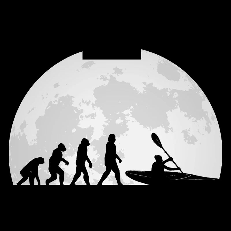 Kajak Kajakfahren Evolution