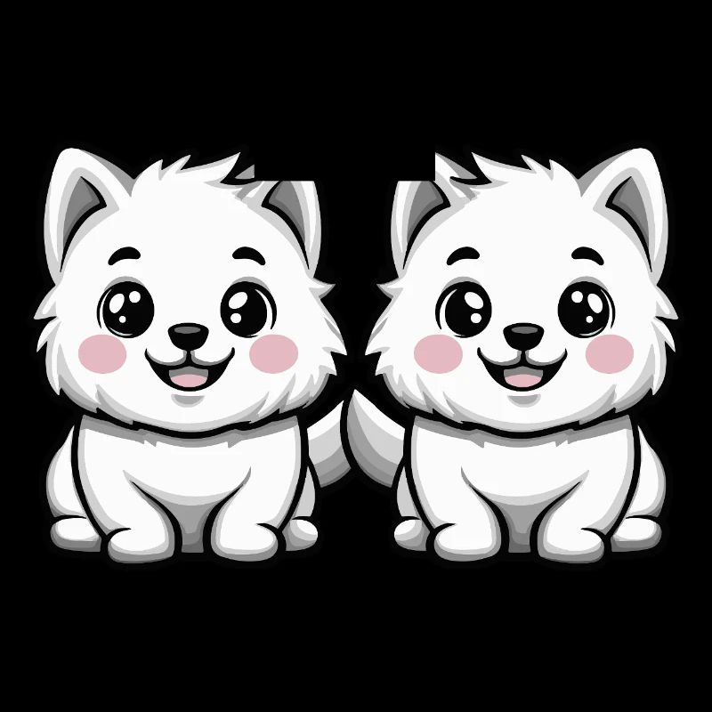 Samoyed Dog Comic
