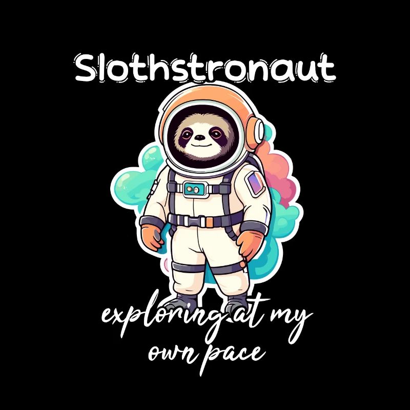 Slothstronaute explorant à mon rythme - Sloth