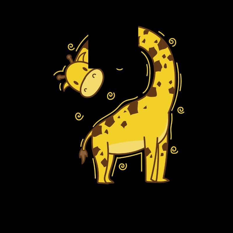 Giraffe mit krummen Hals Zoo Tierpark