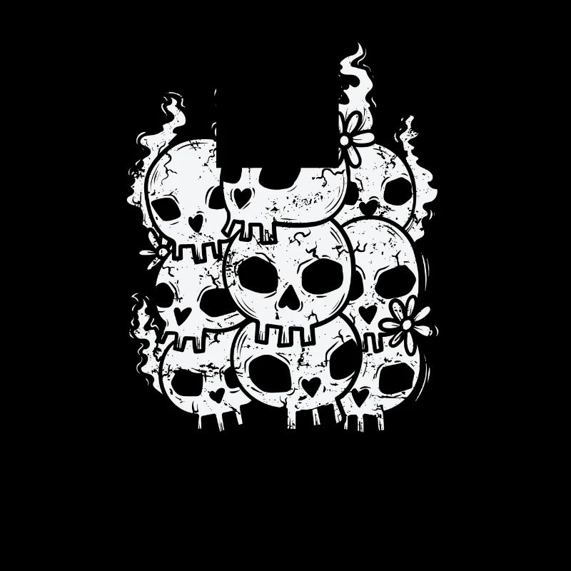 Bone Skull Gothic Style