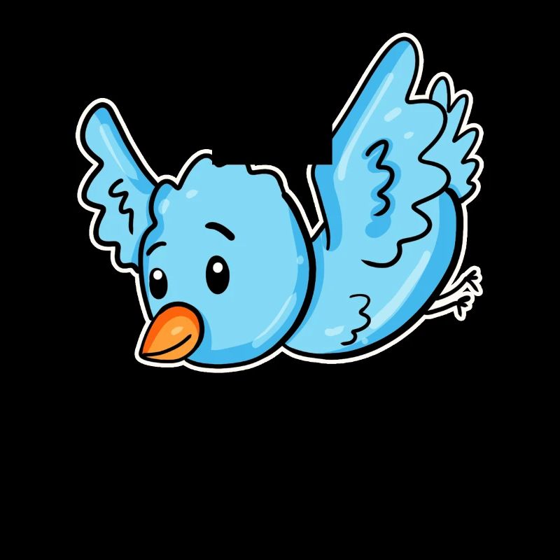 Ein blauer Vogel