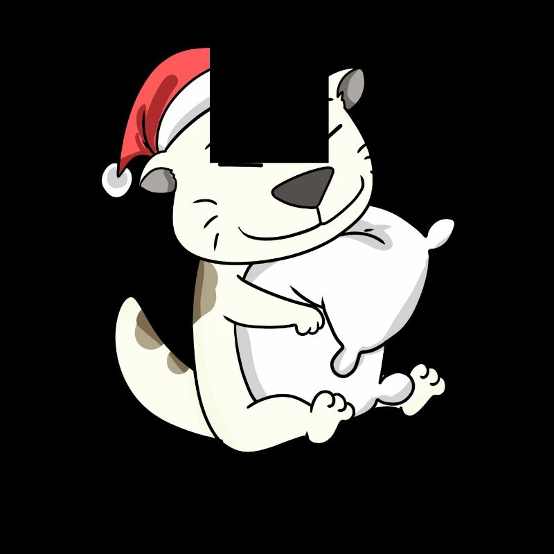 Chat Mignon Devon Rex Fatigué Noël