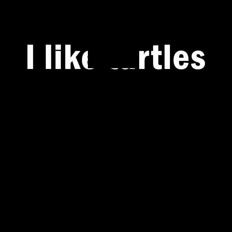 I Like Turtles Turtle