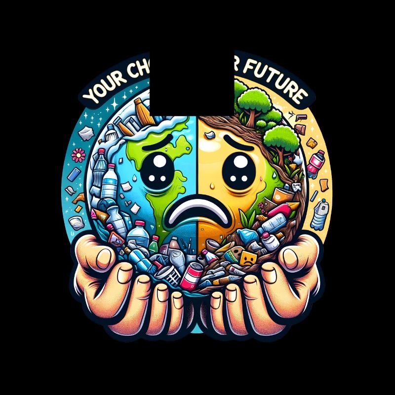 Anti littering No environment Recycle garbage