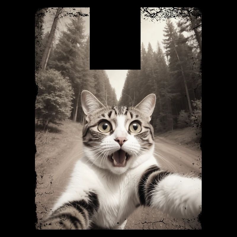 Funny Cat Selfie Alien Spaceship