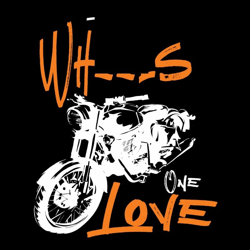 Two Wheels One Love Motorcycle Biker Motorcyclist