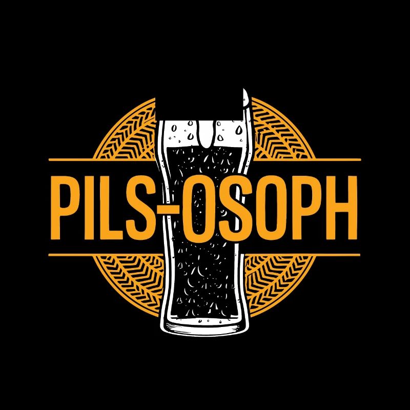 Drôle de jeu de mots Pils Philosophe de dicton de bière
