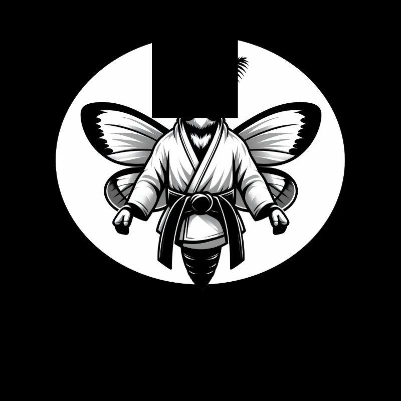 Karaté Moth avec ceinture noire