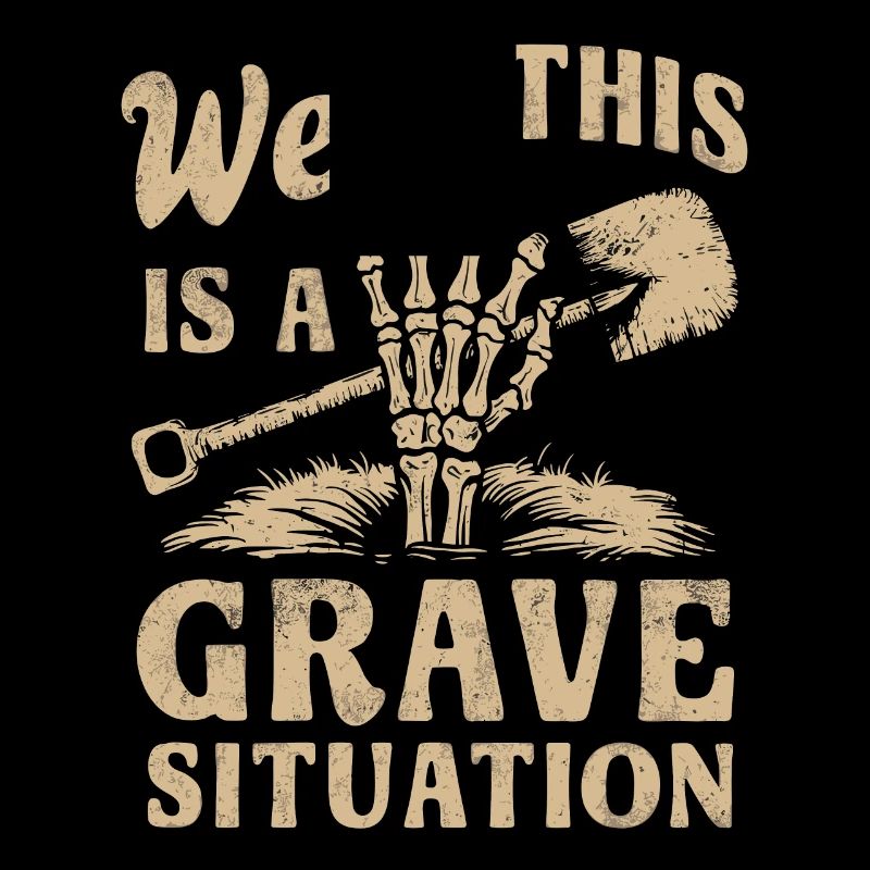 Skeleton Cemetery Pun Funny Saying