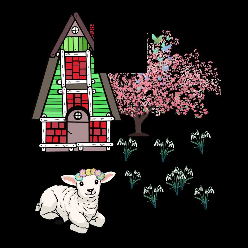 Happy Easter Lamb Schaff Easter Nature Spring