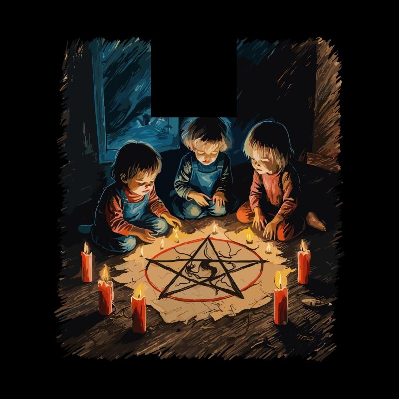 Rétro Vintage Design Occulte Rituels d’invocation