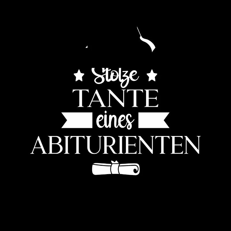 Stolze Tante eines Abiturienten