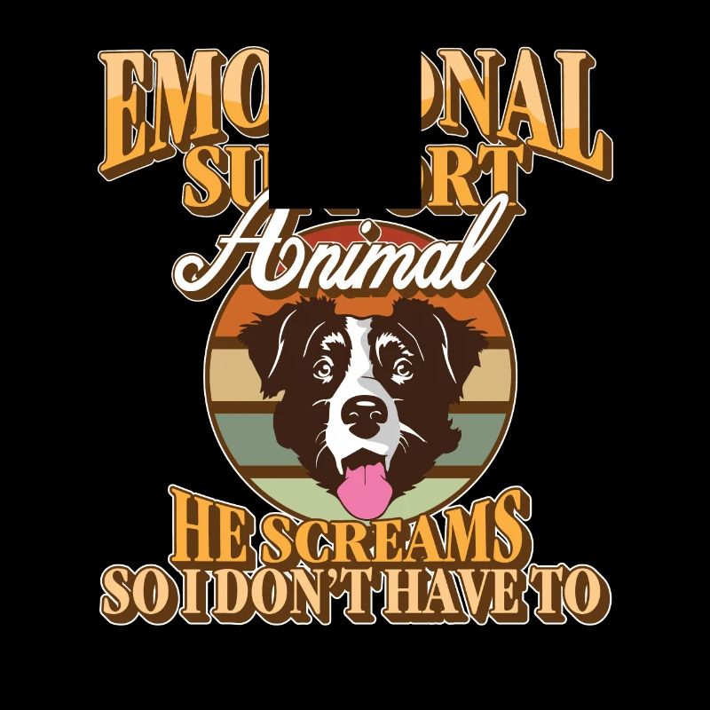 Emotional Support Animal He Screams Bernese