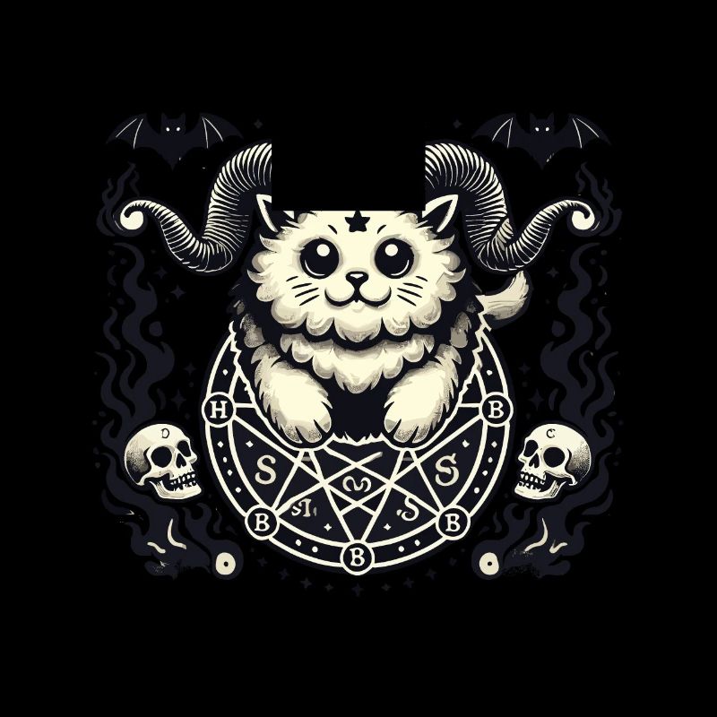 Mignon Lucifer chat drôle chats invocation