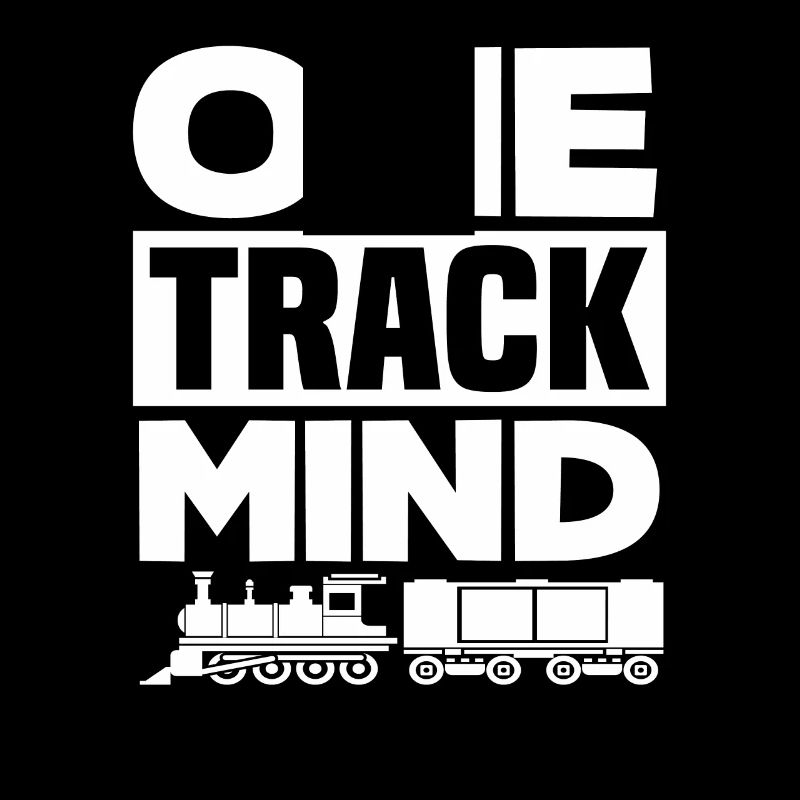 Eingleisiger Gedanke Eisenbahn Zug