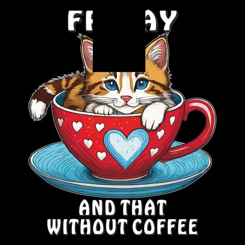 CAT COFFEE MUG FRIDAY COFFEE