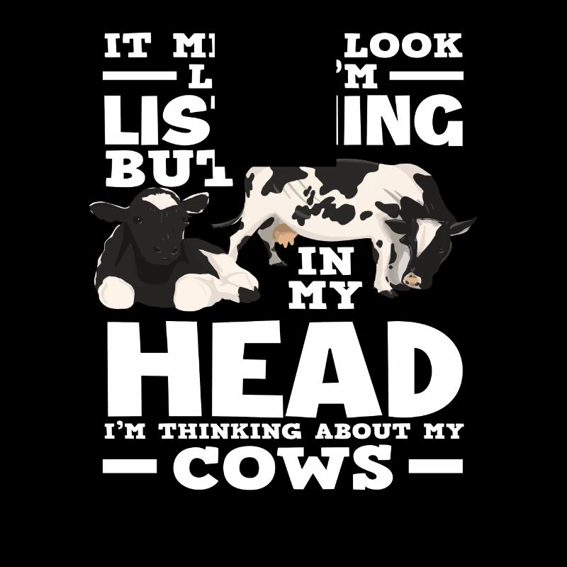 Je pense à ma vache qui écoute