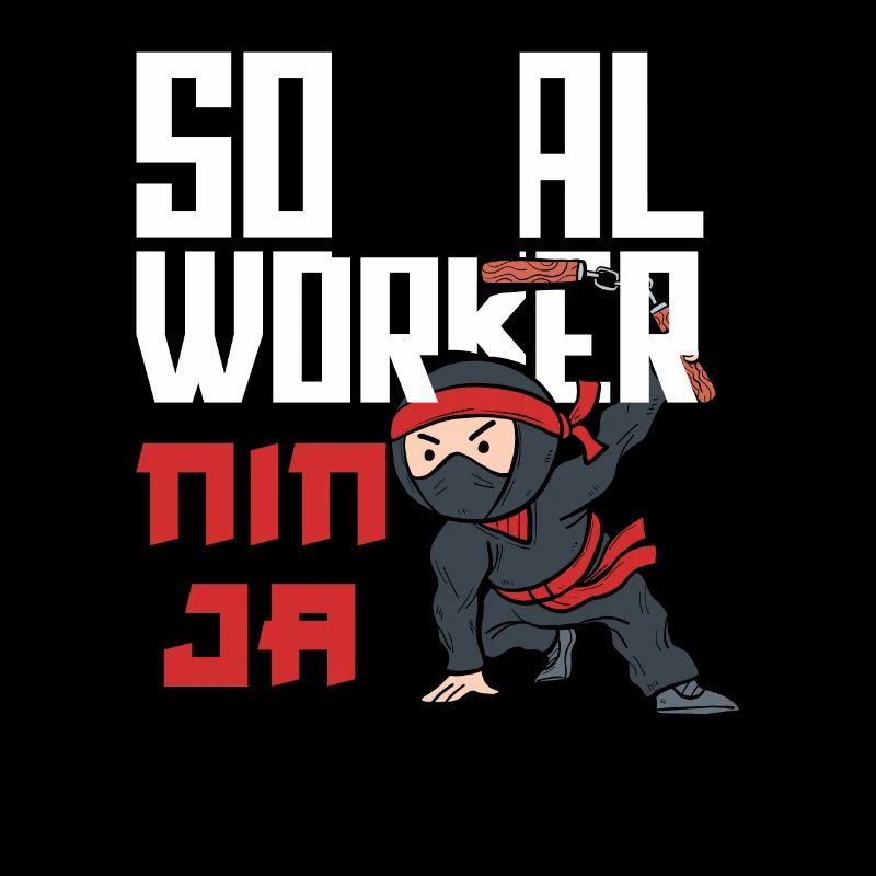 Social Worker Ninja Warrior Design
