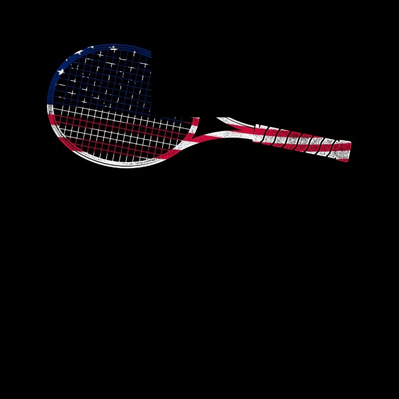 Funny Tennis Player Racket