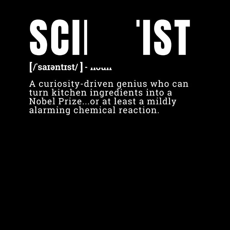 Funny Scientist Curiosity-Driven Definition Occupa
