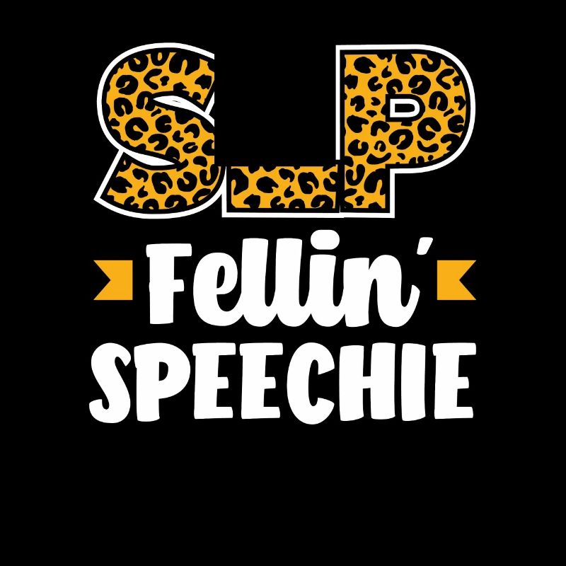 SLP Fellin' Speechie Leopard Design