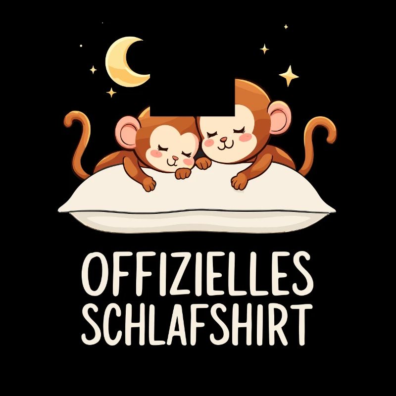 Official Sleep Shirt Monkey Monkey Pair