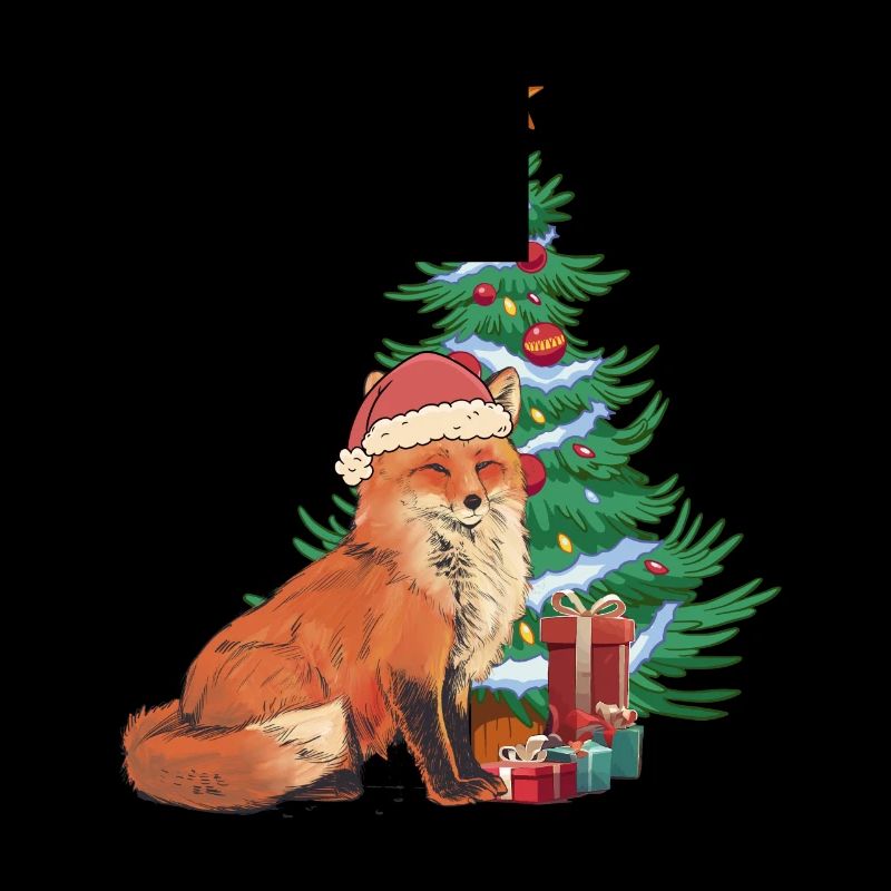 St. Nicholas Fox Foxes Santa Claus Christmas Tree