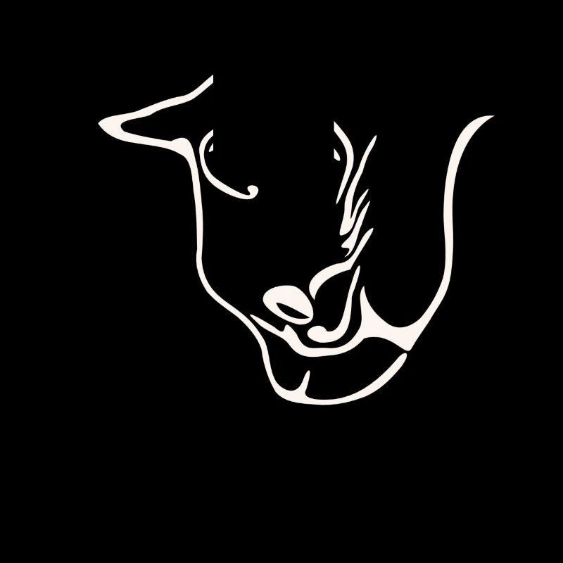 Conception graphique de visage de chat