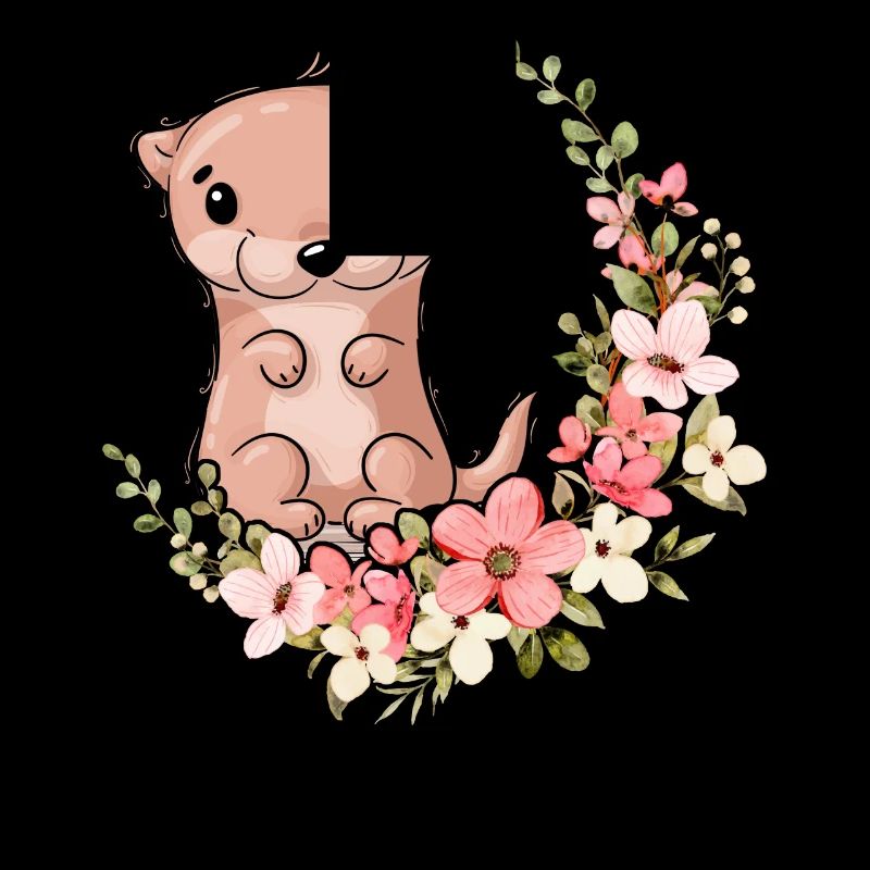 Loutre fleur florale