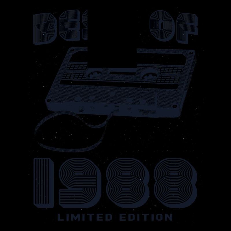 Rétro 1988 Vibes 37e anniversaire célébration Design