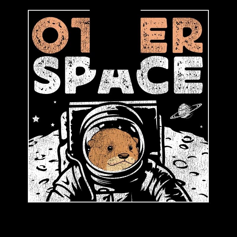 Otter Pun Space Science Astronaut
