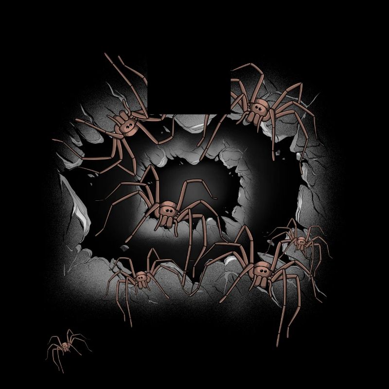 Araignées d’Halloween Araignées araignées Phobie Panique