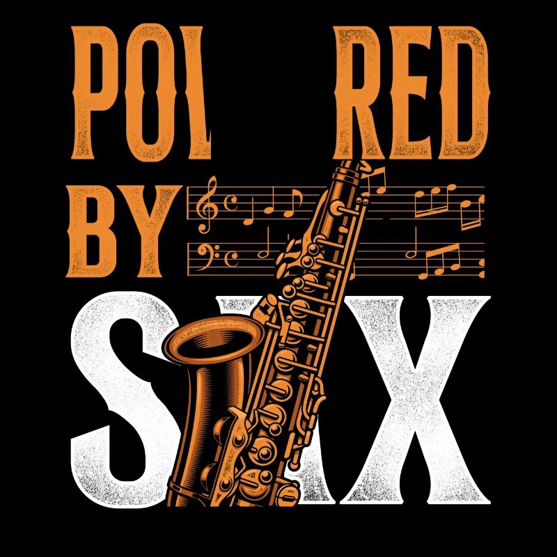 Saxophone Pun Powered By Sax