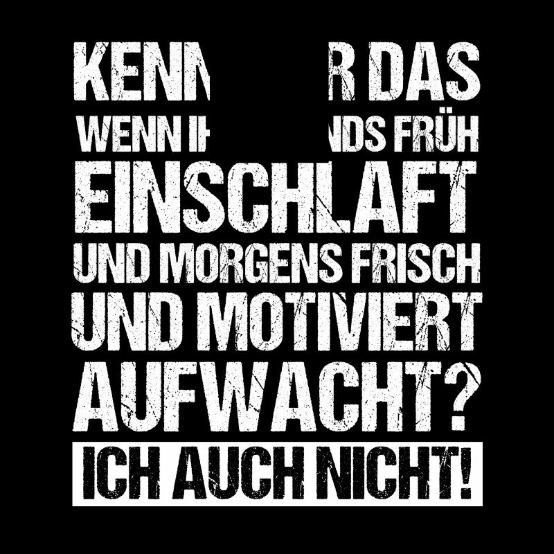 Faulenzer Langschläfer Motivation
