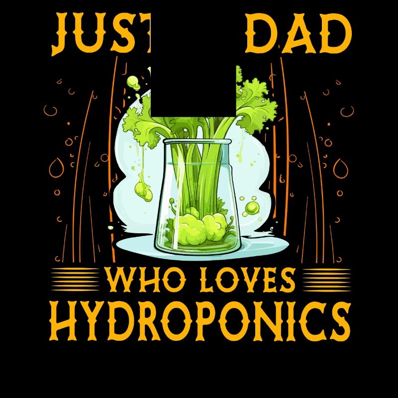 Nur ein Vater, der Hydrokultur liebt