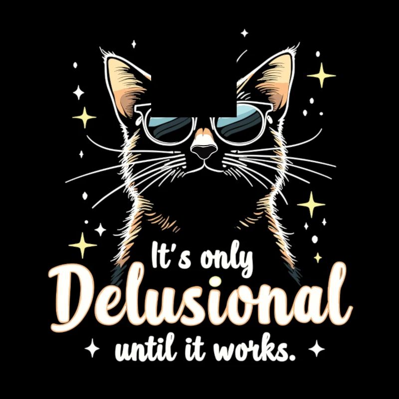 Delusional Cat Cat Retro Cats Cat Lover