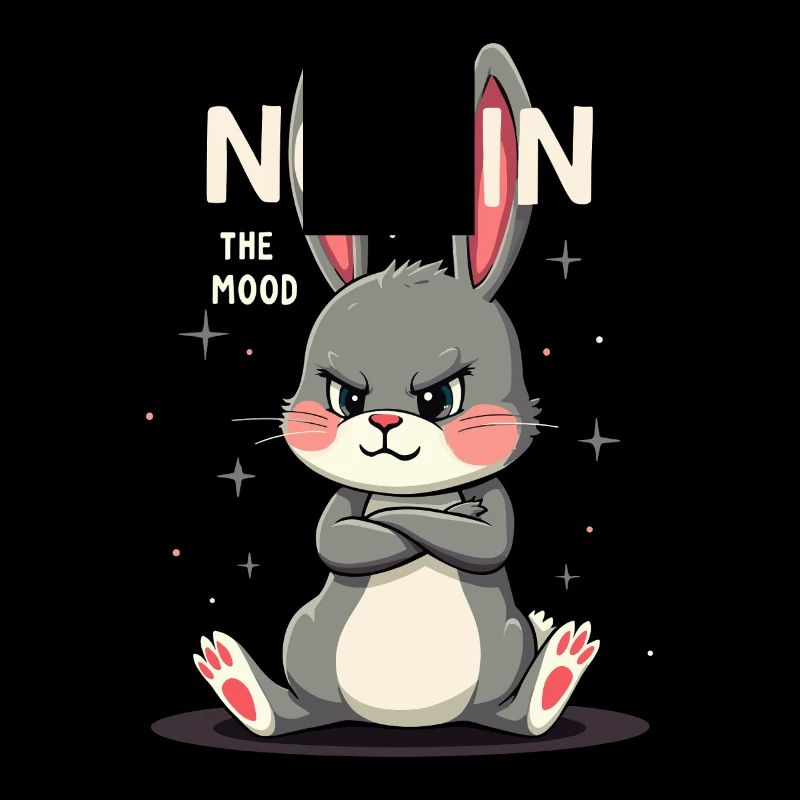 Lapin Conception d’animaux sarcastiques