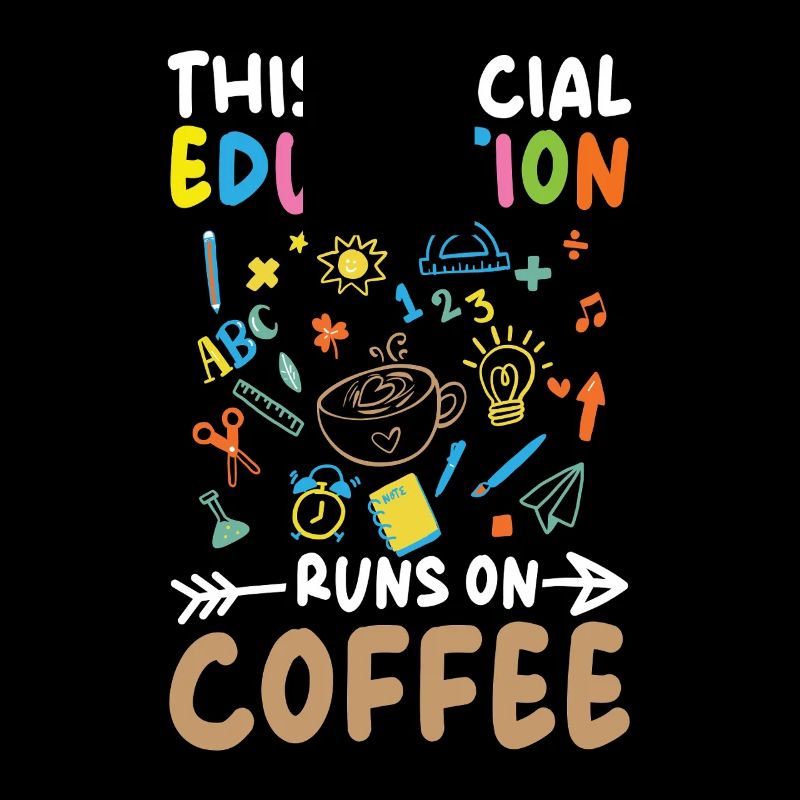 This special education runs with coffee