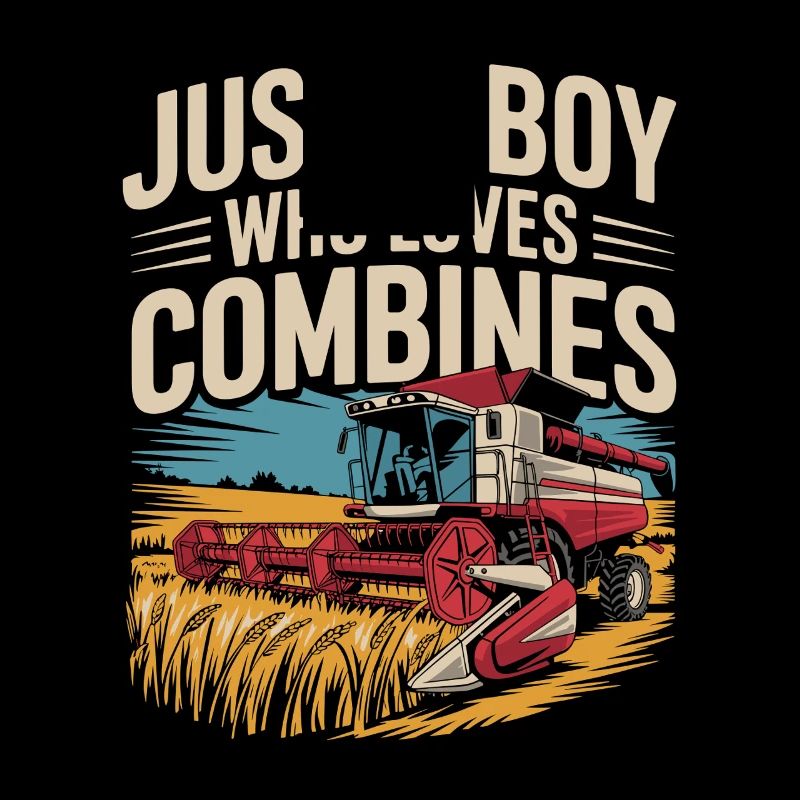 Juste un garçon qui aime les moissonneuses-batteuses