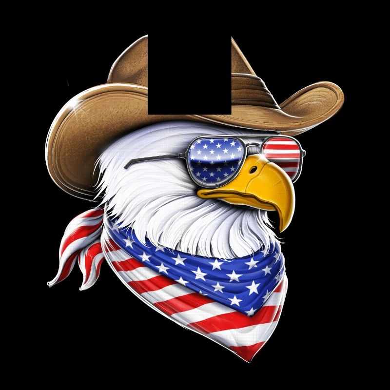American Bald Eagle Cowboy