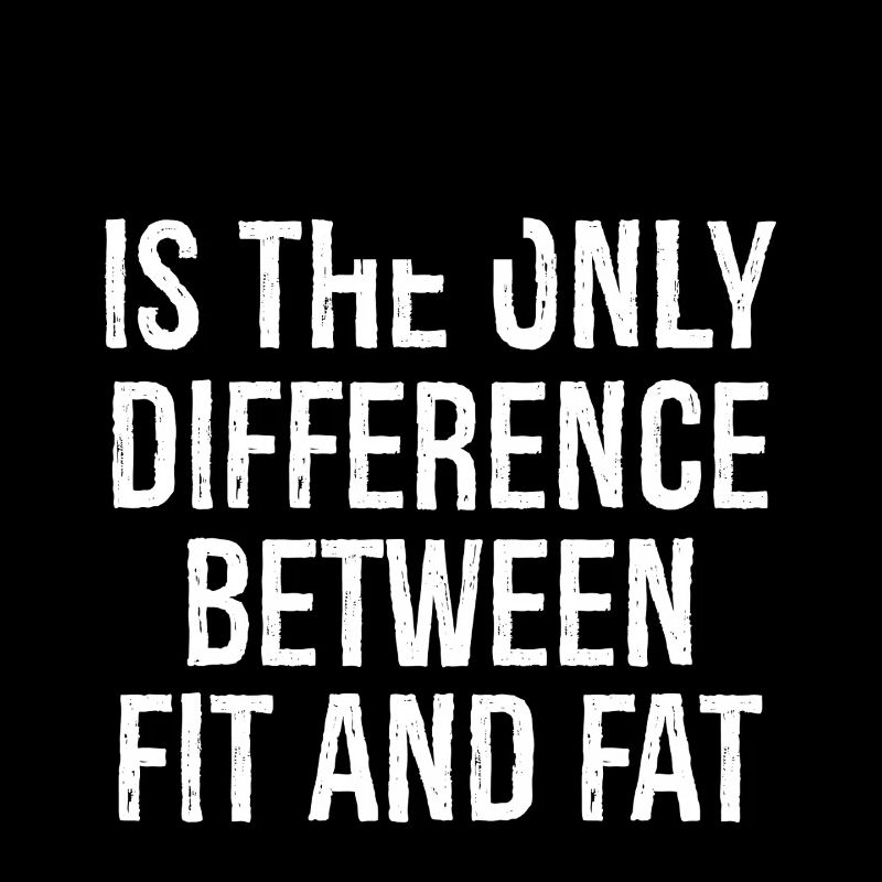 I is the only difference between fit and fat