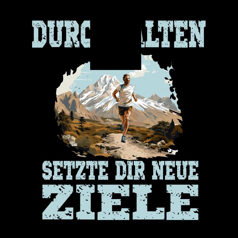 Durchhalten Setze Dir Neue Ziele Motivation Lauf